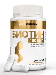 Биотин aTech Nutrition БАД 30 шт. капс. 150 мкг / 450 мг