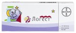 Логест, таблетки покрытые оболочкой 75 мкг+20 мкг 21 шт