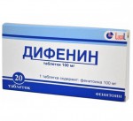 Дифенин, таблетки 100 мг 20 шт