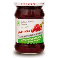 Варенье, 350 г Домашнее брусника на фруктозе