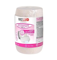 Бинт эластичный компрессионный Firstaid Унга-СР средней растяжимости р. 3мх10см